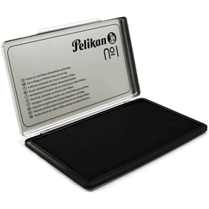 Pelikan Tampon Pelikan N.1 9x16cm - Ideal para Sellos de Oficina - Tamaño Compacto - Tinta de Alta Calidad - Color Negro