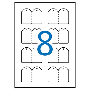 Apli Etiquetas Colgantes Imprimibles 36.0 x 53.0mm 10 Hojas