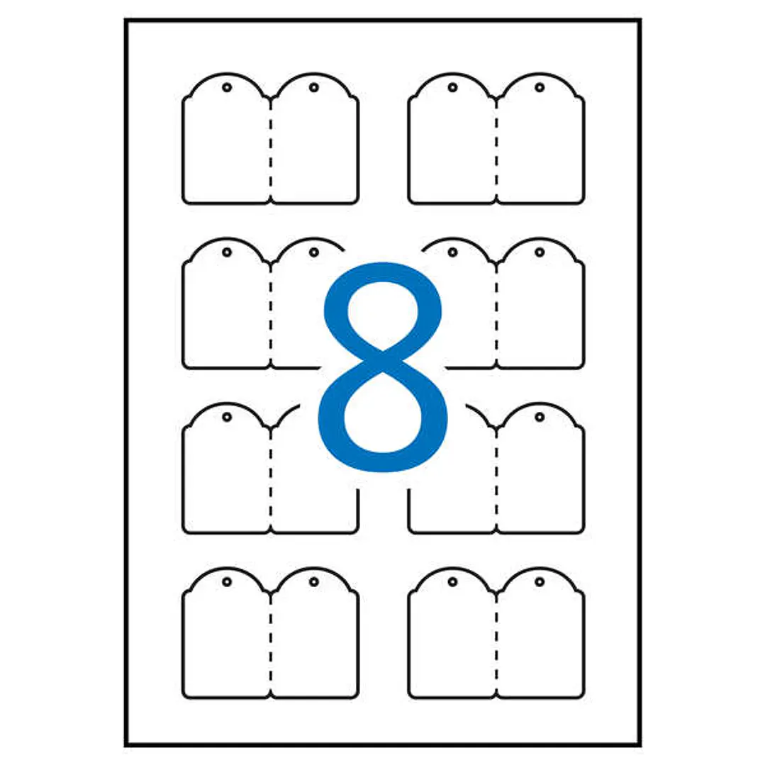 Apli Etiquetas Colgantes Imprimibles 36.0 x 53.0mm 10 Hojas 1