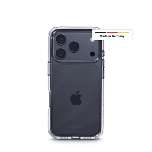 Hama Extreme Protect Funda para iPhone 17 Pro - Antideslizante - Policarbonato - Proteccion D3O - Bordes Elevados - Color Transparente