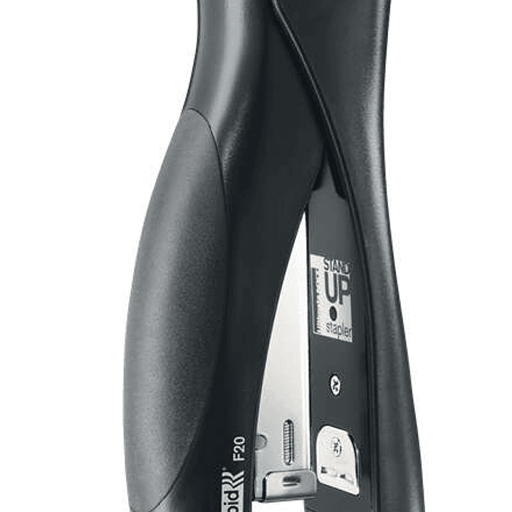 Rapid Ultimate F20 Grapadora Vertical - Hasta 20 Hojas - Para Grapas 24/6 y 26/6 - Grapado Cerrado y Clavado - Color Negro 1