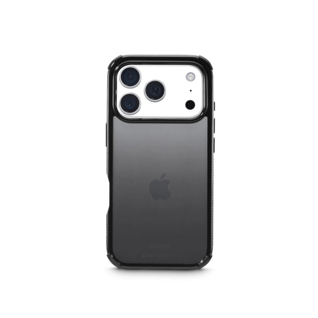 Hama Extreme Protect Funda para iPhone 17 Pro - Antideslizante - Policarbonato - Proteccion D3O - Bordes Elevados - Color Negro 1