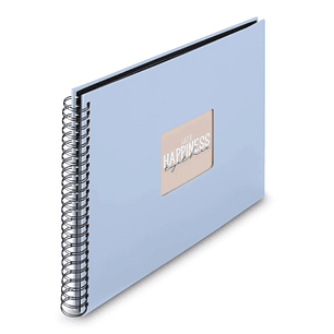 Hama Fine Art Album de Fotos con Espiral - 50 Paginas Negras - Tapa de Papel - 36x32cm - Color Azul