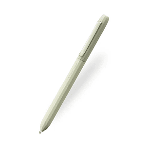 Faber-Castell Avori Boligrafo de Mecanismo Giratorio XB - 92% de Plastico Reciclado - Clip Metalico Solido - Color Verde