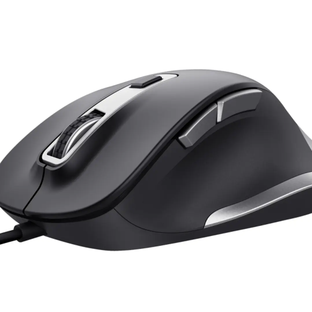 Trust Fyda Raton USB 5000dpi - 6 Botones - Cable de 1.50m - Color Negro 1