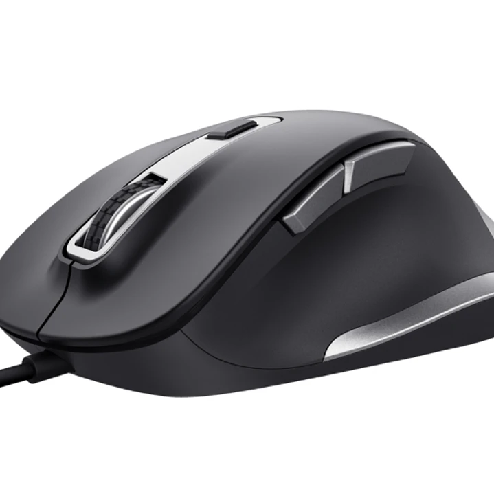 Trust Fyda Raton USB 5000dpi - 6 Botones - Cable de 1.50m - Color Negro 1