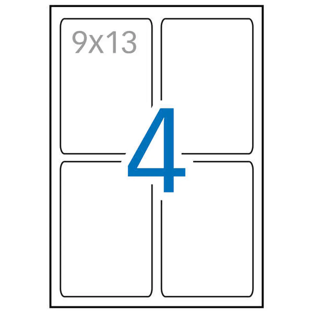 Apli Etiquetas Blancas Calidad Foto 88.9 x 127.0mm 10 Hojas 1