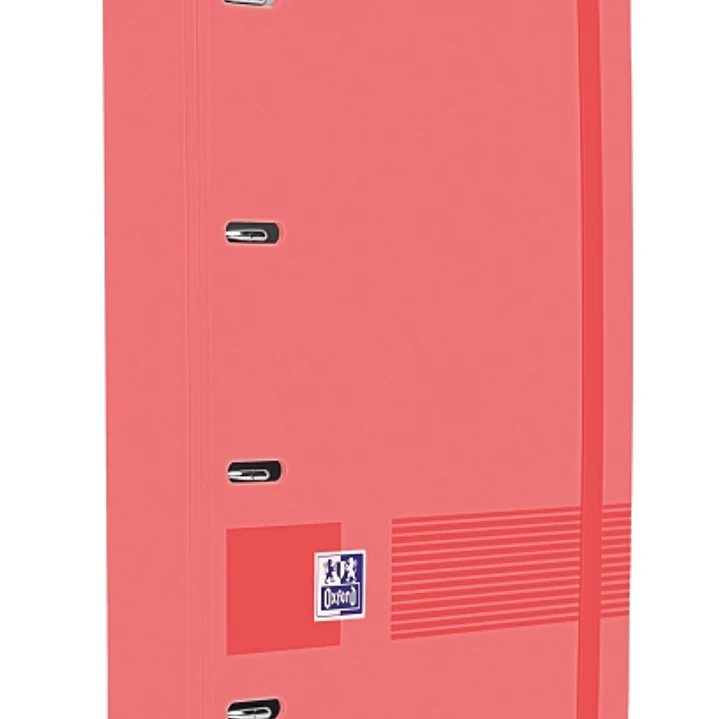 Oxford Europeanbinder Live & Go A4+ Carpeta Tamaño A4+ con Recambio de 100 Hojas Cuadricula 5x5mm - Tapa de Plastico Polyfoam - Cierre con Goma - Colo 1