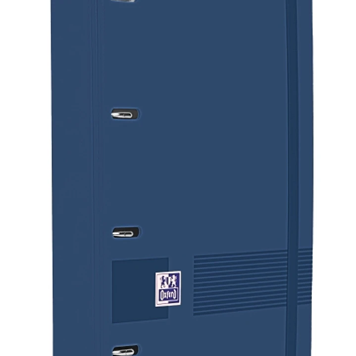 Oxford Europeanbinder Live & Go A4+ Carpeta Tamaño A4+ con Recambio de 100 Hojas Cuadricula 5x5mm - Tapa de Plastico Polyfoam - Cierre con Goma - Colo 1