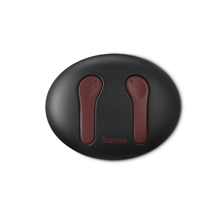 Hama Spirit Unchained Auriculares con Microfono Omnidireccional - Bluetooth - Rango 10m - Asistente de Voz - Color Negro y Rojo 1
