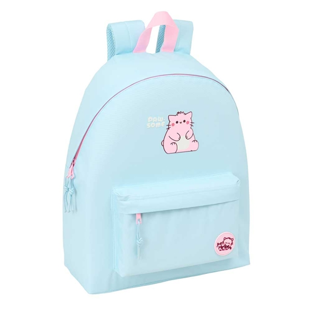Safta Pembe The Pink Cat Mochila - Bolsillo Frontal - Hombreras Acolchadas - Doble Tirador en Cremallera - Asa Superior - 20.80L - 330x150x420mm - Col 1