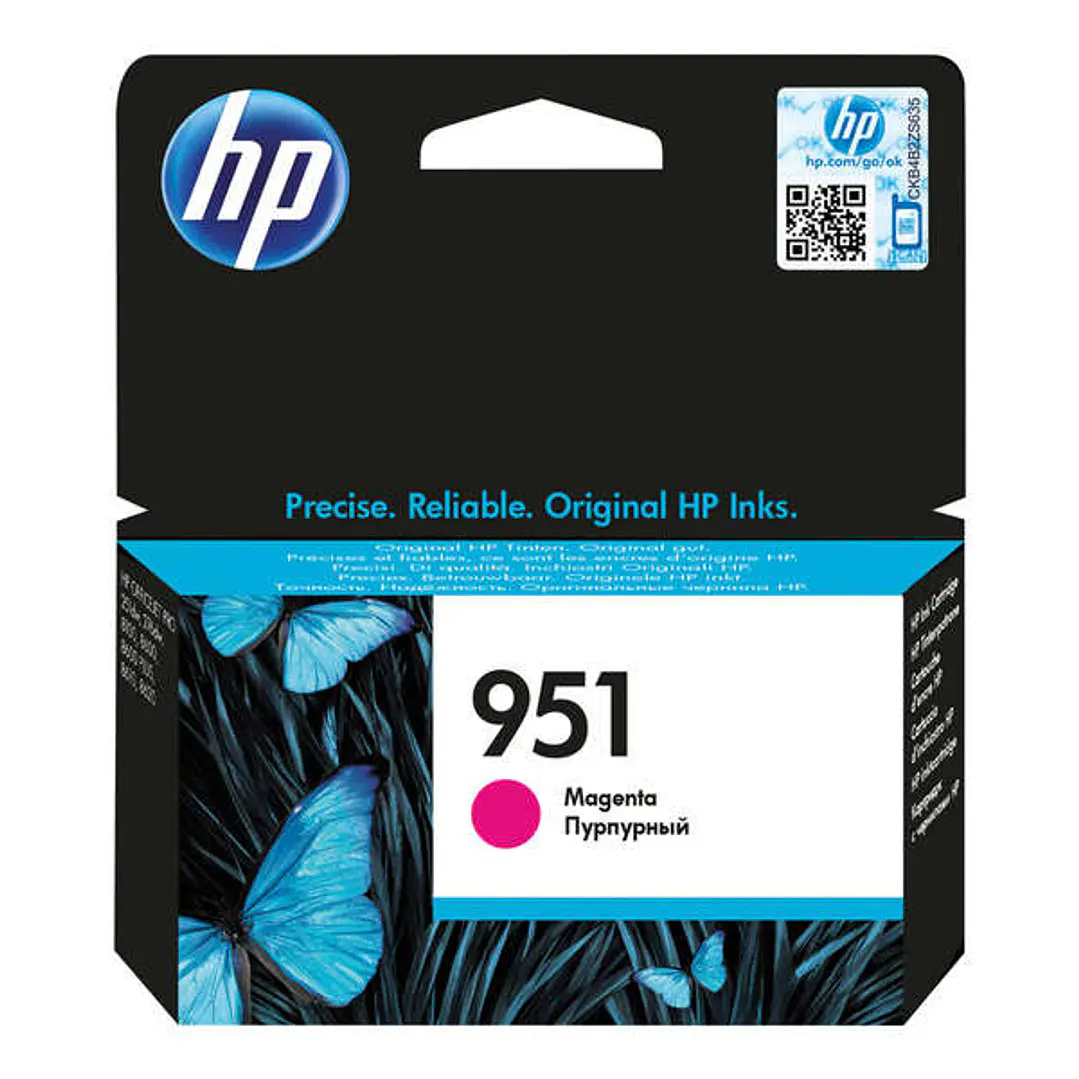 HP 951 Magenta Cartucho de Tinta Original - CN051AE 1