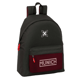 Safta Munich Vulcan Mochila - Bolsillo Frontal - Hombreras Acolchadas - Espalda Acolchada - Doble Tirador en Cremallera - Asa de Mano Superior - 20.8L