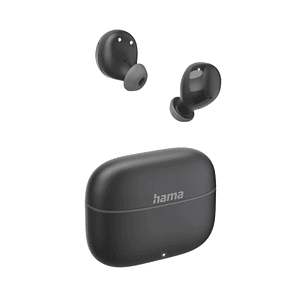 Hama Freedom Buddy II Auriculares con Microfono Omnidireccional - Bluetooth - Rango 10m - Asistente de Voz - Carga por USB-C - Color Negro