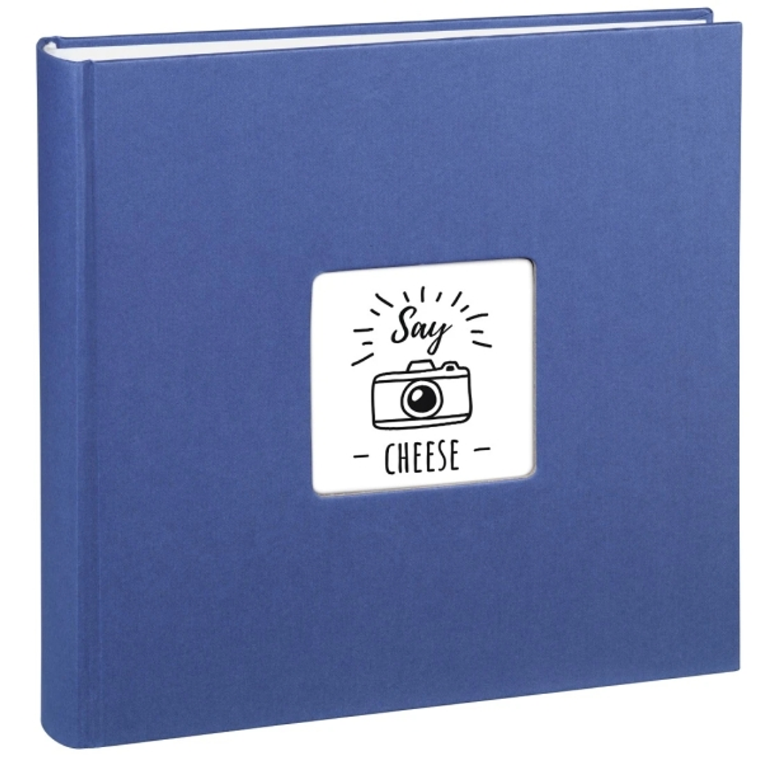 Hama Fine Art Album de Fotos - 100 Paginas Blancas - Tapa de Papel con Textura - 30x30cm - Color Azul 1