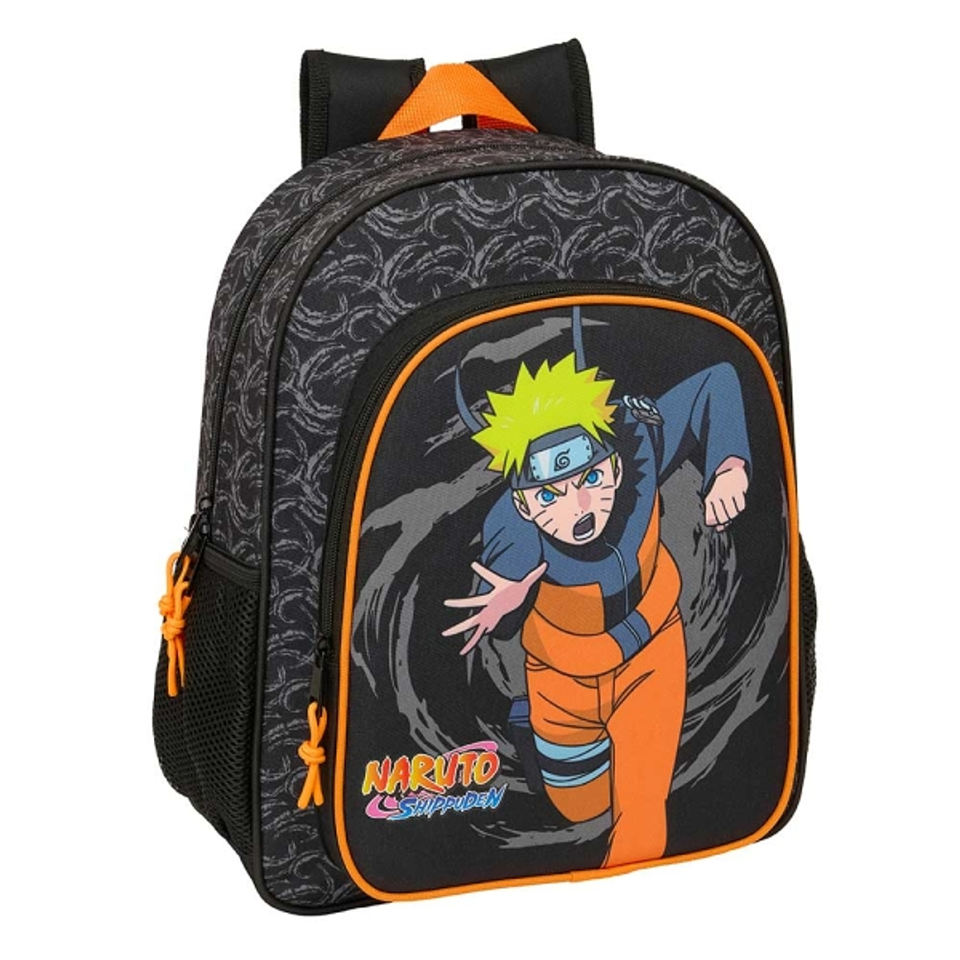 Safta Naruto Mochila - Adaptable a Carro - Bolsillos Laterales - Doble Tirador - Hombreras Acolchadas - Bolsillo Frontal - Asa de Mano - 15 L - 320x12 1