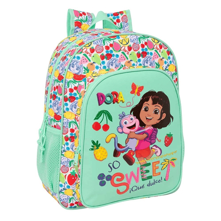 Safta Dora Mochila - Adaptable a Carro - Portabotellas - Doble Tirador en Cremallera - Hombreras Ergonomicas Acolchadas - Asa de Mano Superior - 15L - 1