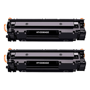 Generico HP CE285A/CE278A/CB435A/CB436A Negro Pack de 2 Cartuchos de Toner Genericos - Reemplaza 85A/78A/35A/36A
