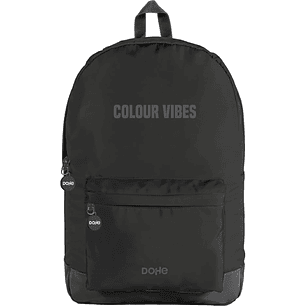 Dohe Daypack Colour Vibes Mochila Escolar - Varios Compartimentos - Asa Superior - Tirantes Acolchados y Ajustables - Fabricada en Poliester - Color N