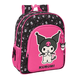 Safta Kuromi Mochila - Adaptable a Carro - Bolsillos Laterales - Doble Tirador - Hombreras Acolchadas - Bolsillo Frontal - Asa de Mano - 15L - 320x120
