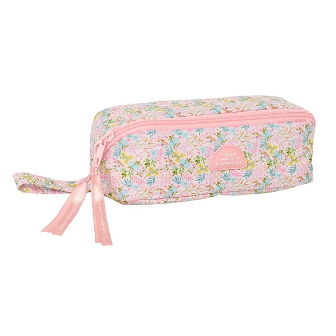 Safta VMB Portatodo - 2.2L - Cremallera Diagonal - Asa Lateral - Compartimento Interior - 200x80x80mm - Color Rosa 1