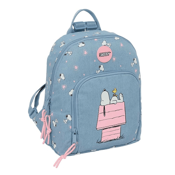 Safta Snoopy Mini Mochila - Bolsillo Frontal - Tirador Doble - Bolsillo Interior - Bolsillo Trasero Seguro - Hombreras Ajustables - Asa Superior - 250 1