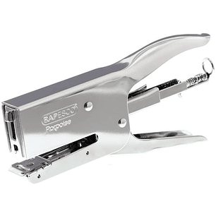 Rapesco Porpoise Grapadora Metalica de Tenaza - Hasta 40 Hojas con Grapas de 8mm - Grapas 26/6-8mm, 24/6-8mm - Grapado Cerrado