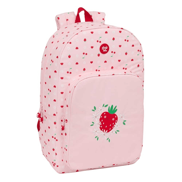 Safta Glowlab Frutitas Mochila Adaptable a Carro - Tirador Doble - Bolsillo Frontal - Hombreras Ergonomicas - Espalda Acolchada - Asa de Mano Superior 1