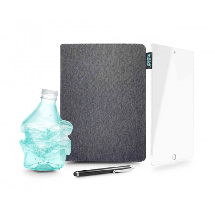 Urban Factory Greenee Pack Funda, Lapiz y Cristal Templado para Ipad - 7ª, 8ª y 9ª Generacion - 10.2