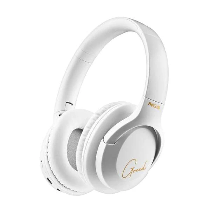 NGS Artica Greed Auriculares Bluetooth 5.1 con Microfono - Diadema Ajustable - Almohadillas Acolchadas - Autonomia hasta 46h - Manos Libres - Color Bl 1