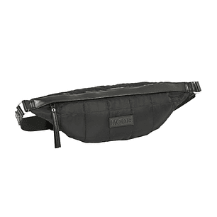 Safta Moos Capsula Bolsa de Cintura - Cremallera - Cintas Ajustables - 4.45L - 410x70x155mm - Color Negro