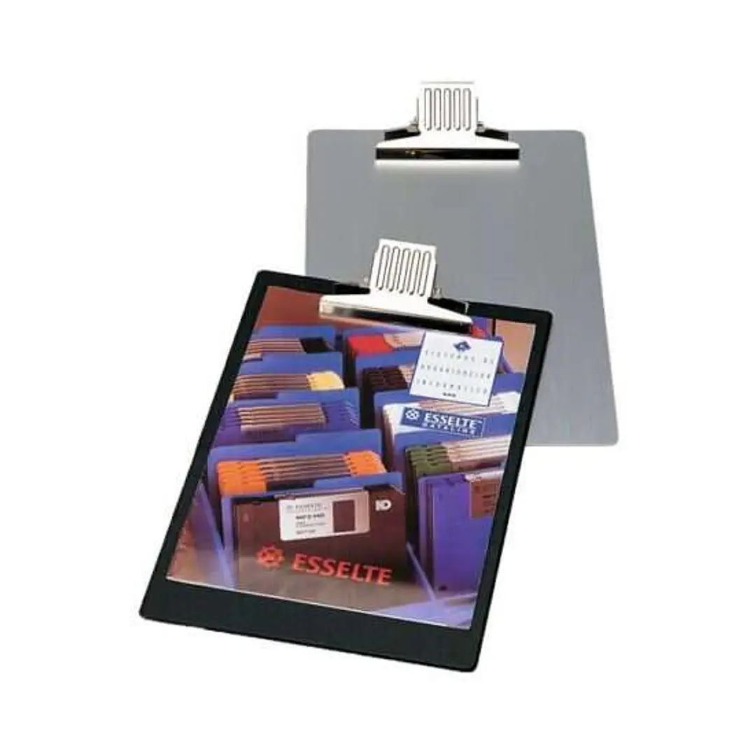 Esselte Carpeta Base de Aluminio con Pinza - Formato A4 - Color Aluminio 1