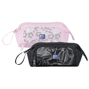 Oxford Dream Tech Estuche Portatodo Gran Capacidad - Apertura Total - Goma Kangoo Acoplable a Cuadernos y Carpetas - Asa de Transporte - Diseños Anima