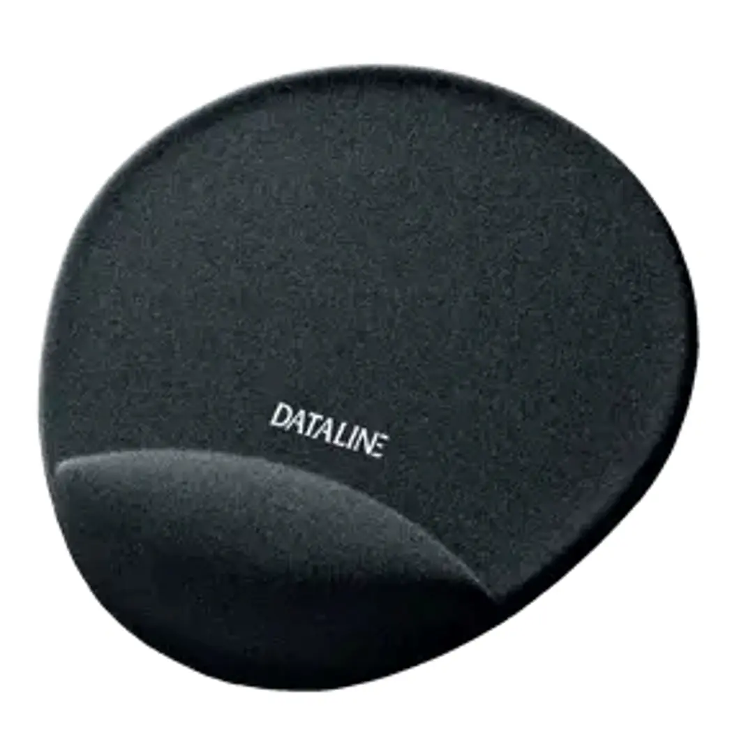 Esselte Dataline Alfombrilla con Reposamuñecas - Medidas 220x245x25mm - Base Antideslizante - Control del Raton Mejorado - Color Negro 1