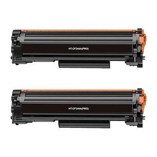 Generico HP CF244A Negro Pack de 2 Cartuchos de Toner Genericos - Reemplaza 44A