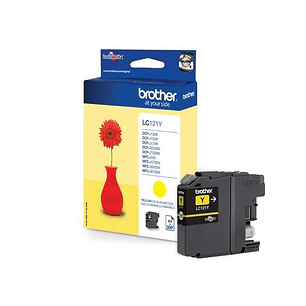 Brother LC121 Amarillo Cartucho de Tinta Original - LC121YBP