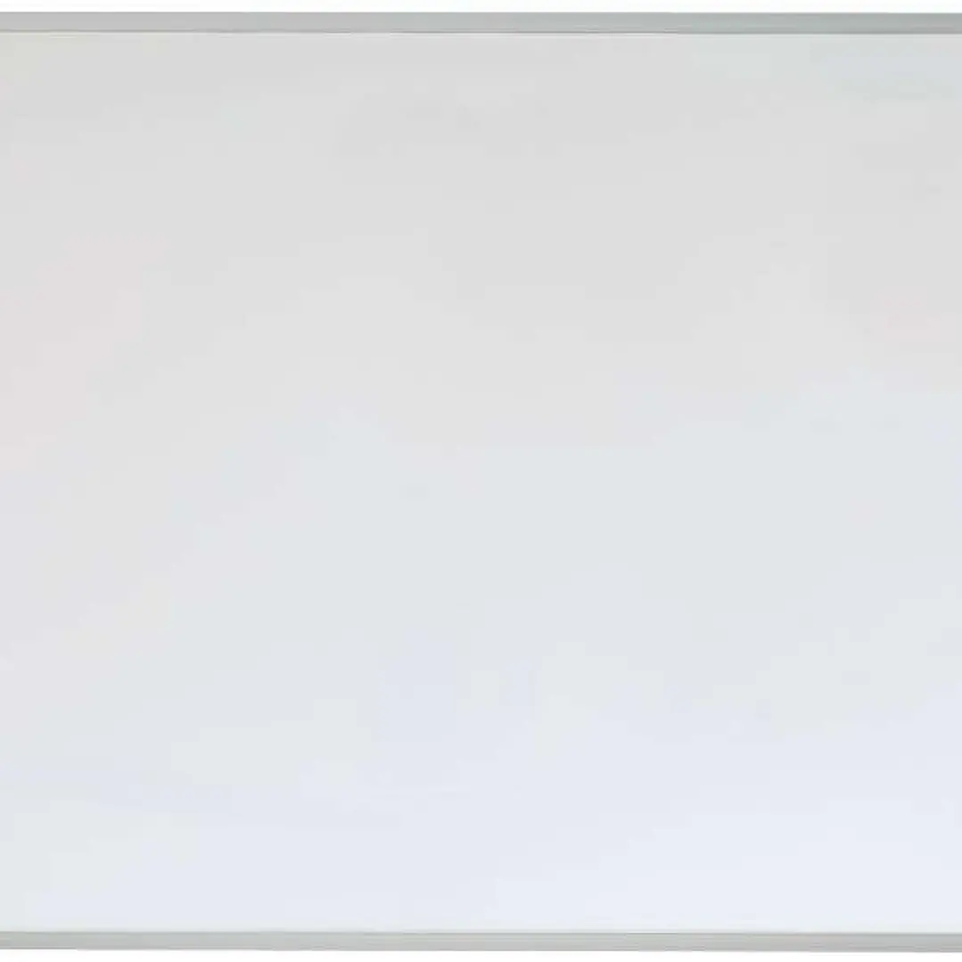 Nobo Pizarra Blanca Magnetica Pequeña con Marco de Aluminio 585x430mm - Borrado en Seco - Almohadillas Adhesivas - Ideal para Oficinas y Espacios Fami 1