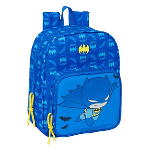 Safta Batman Preescolar Mochila Guarderia - Adaptable a Carro - Cremallera - Tarjeta de Identificacion - Asa Superior - 6L - 220x100x270mm - Color Azu