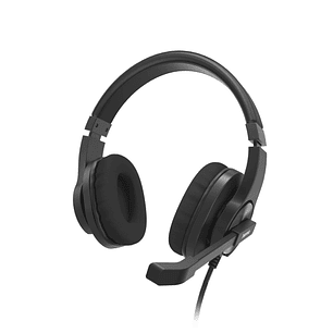 Hama Hs-P350 V2 Auriculares con Microfono Omnidireccional - Cable 2m - Jack 3.5mm - Diadema Ajustable - Almohadillas de Malla - Color Negro