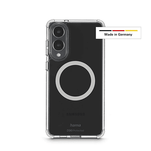 Hama Extreme Protect Funda para Samsung Galaxy S25 Edge - Magnetico - Antideslizante - Policarbonato - Proteccion D3O - Bordes Elevados - Color Transp