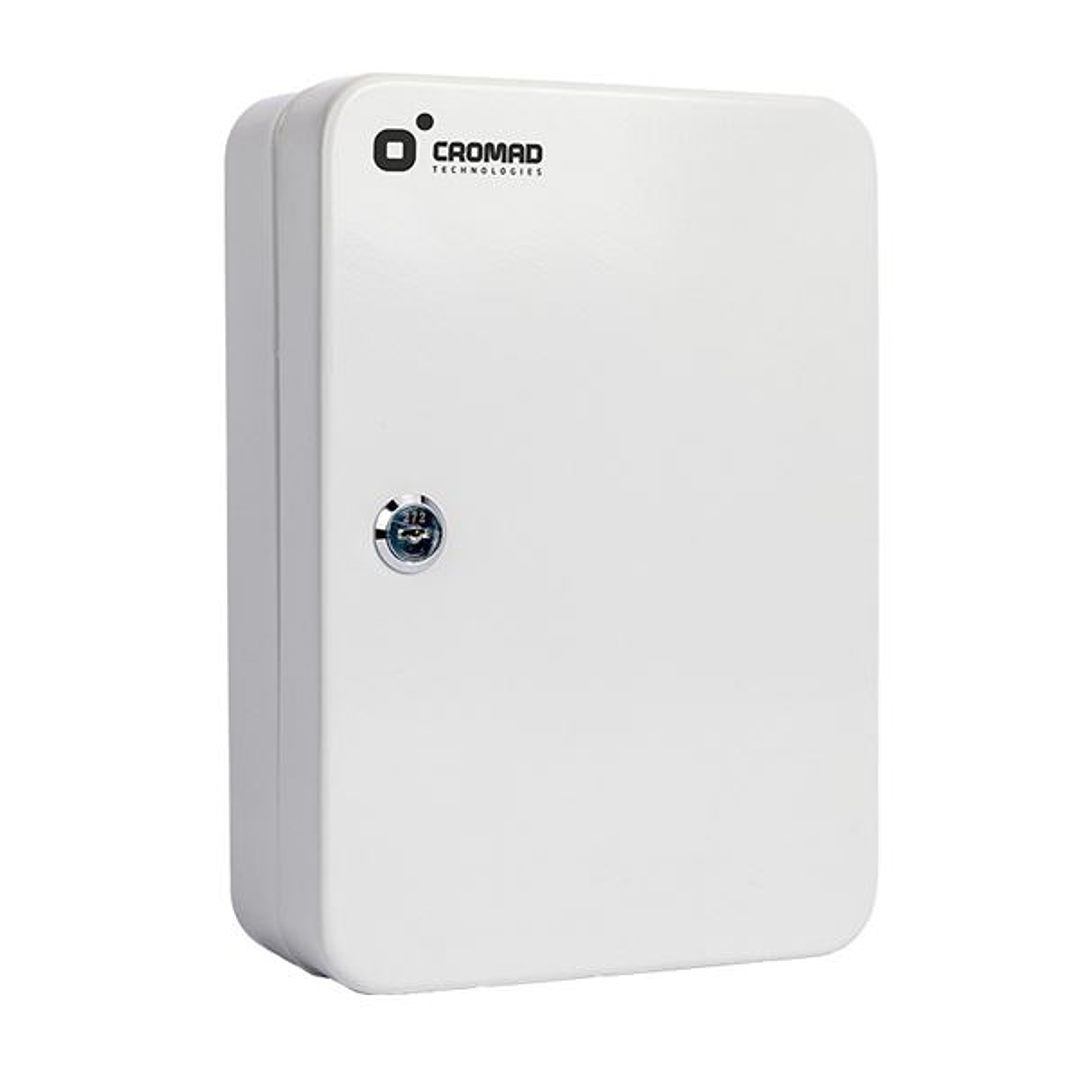 Cromad CR1228 Armario de Seguridad Para Llaves - Cerradura de Llave - 48 Ganchos Metalicos - Instalacion Mural Sencilla - Color Blanco 1