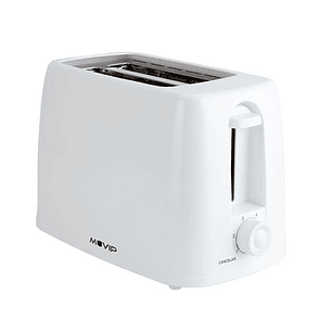 Muvip MV0642 Tostadora de Pan 650W - Capacidad para 2 Rebanadas - 6 Niveles de Tostado - Boton de Cancelacion - Bandeja Inferior Extraible para Limpie