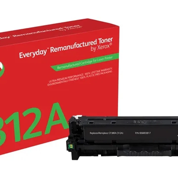 Xerox Everyday HP CF380A Negro Cartucho de Toner Remanufacturado - Reemplaza 312A 1