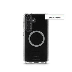 Hama Extreme Protect Funda para Samsung Galaxy S25 - Magnetico - Antideslizante - Policarbonato - Proteccion D3O - Bordes Elevados - Color Transparent