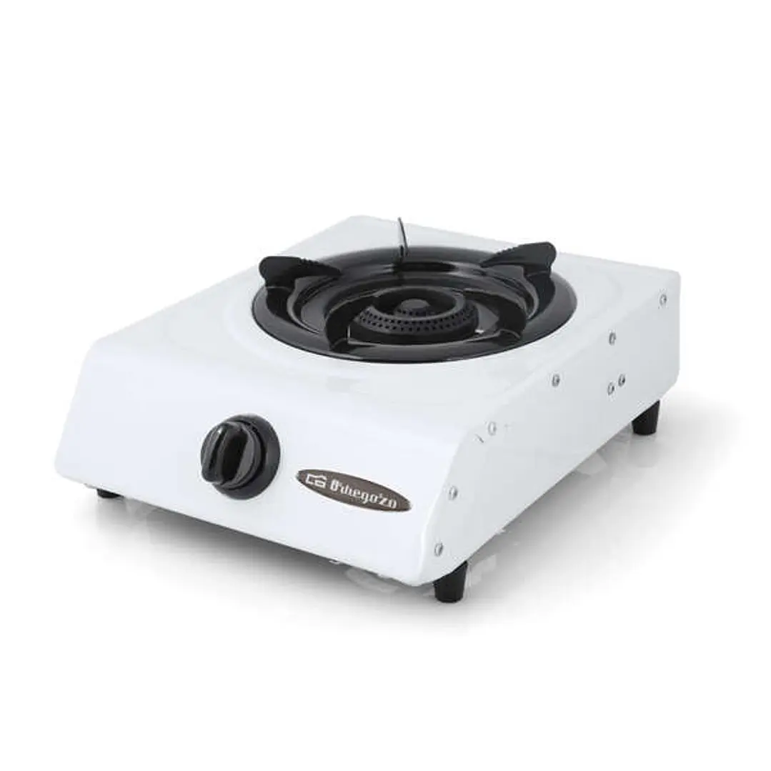 Orbegozo FO 1600 Hornillo a Gas Blanco - Encendido Piezoelectrico - Quemador de Triple Corona - Versatil y Practico - Ideal para Picnics y Camping 1