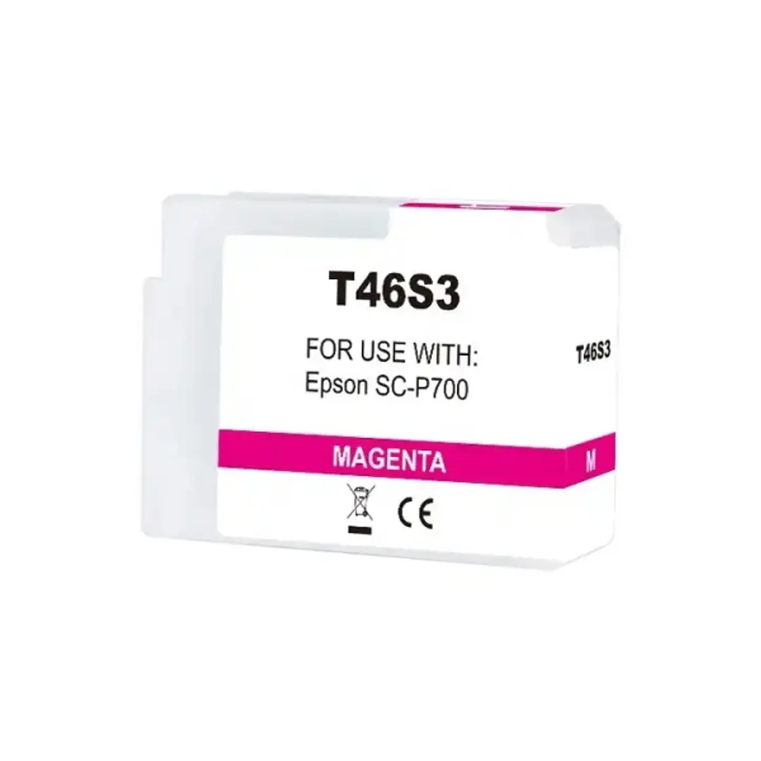 Epson T46S3 Magenta Vivido Cartucho de Tinta Pigmentada Generico - Reemplaza C13T46S300 1
