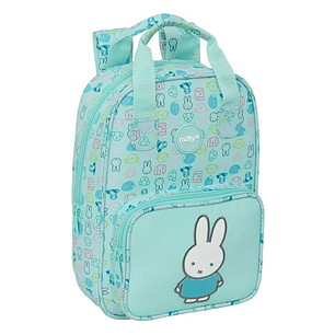 Safta Miffy Friends Mochila Infantil - Bolsillo Frontal - Tarjeta ID - Hombreras Acolchadas - Material Reciclado - Resistente al Agua - 4.5L - 200x80x