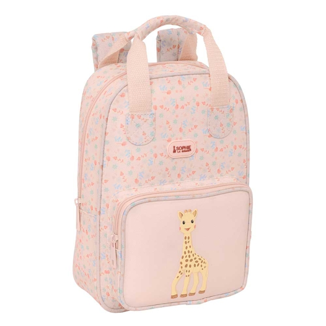 Safta Sophie la Girafe Joy Mochila Infantil - Bolsillo Frontal - Tarjeta ID - Hombreras Acolchadas - Material Reciclado - Resistente al Agua - 4.5 L - 1