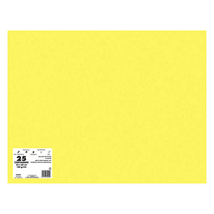 Dohe Pack de 25 Cartulinas de 180 G/M2 50x65cm - PH Neutro - Libres de Cloro Elemental - Colorantes Biodegradables - Color Amarillo Girasol