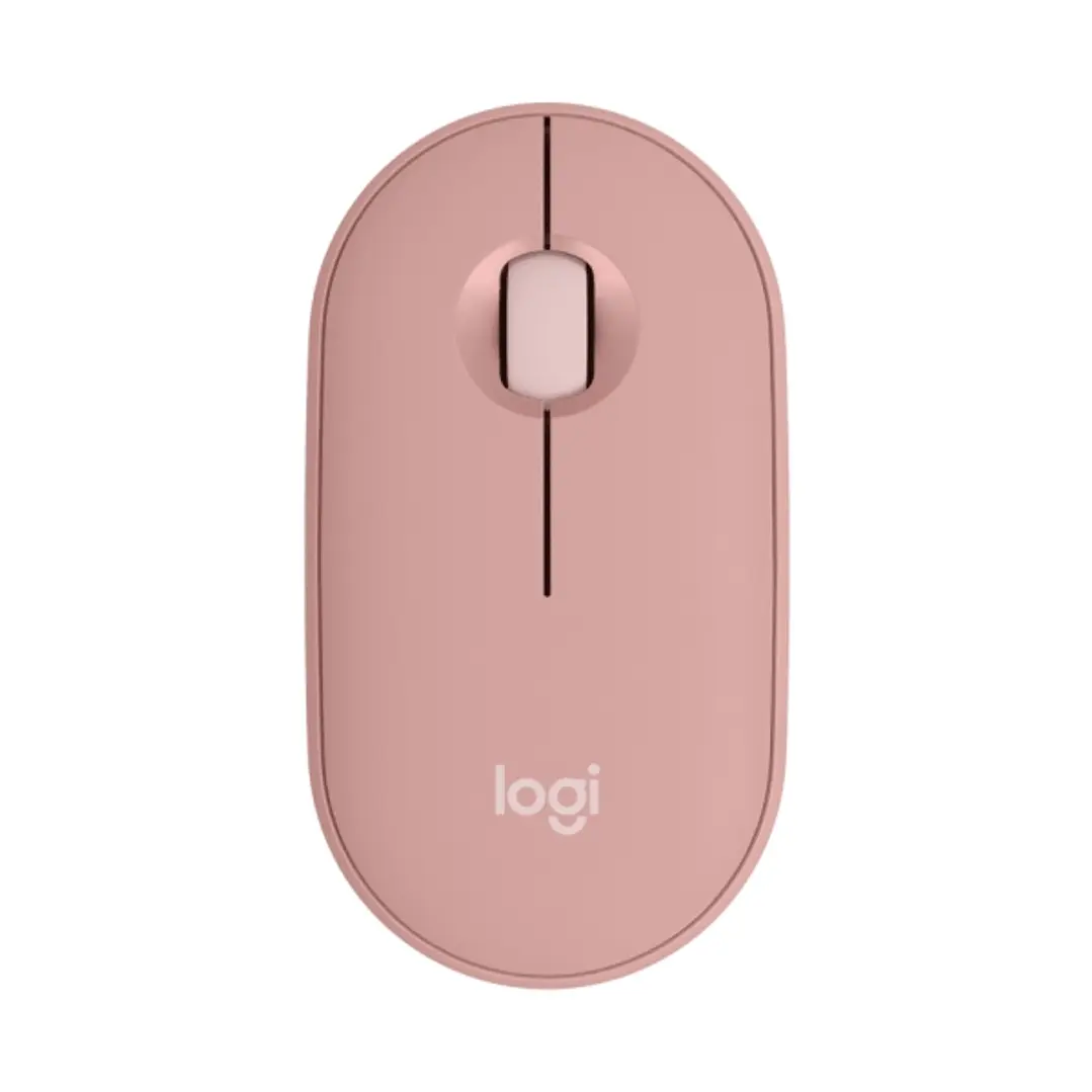 Logitech Pebble Mouse 2 M350s Raton Inalambrico USB 1000dpi - Multidispositivo - Uso Ambidiestro - Color Rosado 1